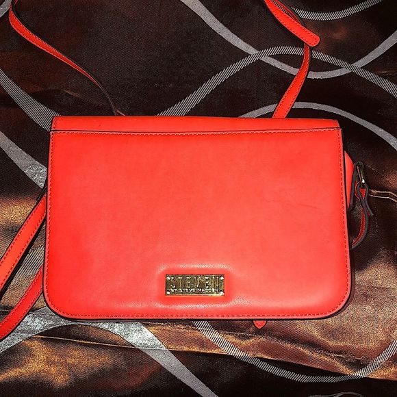 Neon Orange Steven by Steven Madden Cross Body Purse - Picture 1 of 15